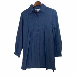 WD•NY Lightweight 100% Cotton Denim Top